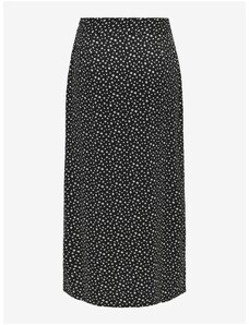 Černá puntíkovaná midi sukně ONLY Piper - Dámské