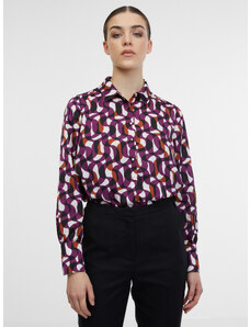 Orsay Fialová dámská vzorovaná košile - Dámské