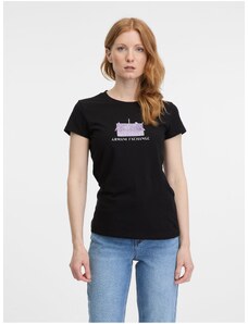 Černé dámské tričko Armani Exchange - Dámské