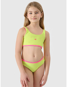 Dívčí dvoudílné plavky 4F - zelené/růžové