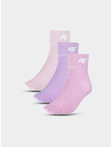 Dívčí ponožky casual nad kotník (3 Pack) 4F - multibarevné