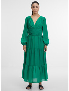Orsay Zelené dámské maxi šaty - Dámské
