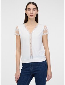 Orsay Bílé dámské tričko s krátkým rukávem - Dámské
