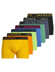 JACK & JONES Boxerky 'BILL' modrá / žlutá / oranžová / černá