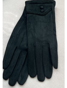 Dotykové rukavice s knoflíky