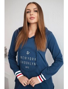 MladaModa Šaty Brooklyn barva džínová