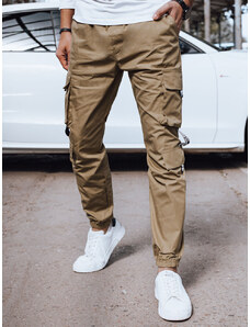 BASIC Khaki pánské cargo kalhoty