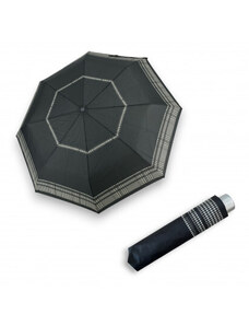 Doppler Mini Light Glaphics Black káro lem - dámský skládací deštník