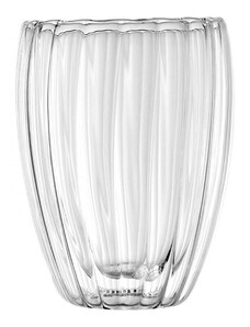 Flamenco Mystique Termální sklenice s dvojitým dnem 350ml, borosilikonové foukané sklo, odolné proti poškození a poškrábání