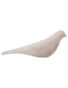 Time for home Bílá dřevěná soška Birdes 6 cm