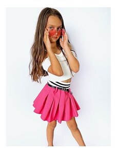 By Mini - butik Růžová sukně s páskem