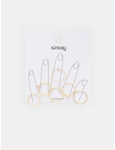 Sinsay - Sada 6 prstenů - zlatá