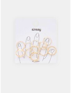 Sinsay - Sada 11 prstenů - zlatá