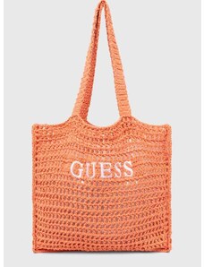 Plážová taška Guess oranžová barva, E4GZ09 WG4X0