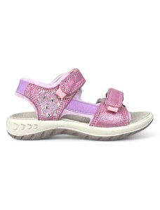 CICIBAN Dívčí sportovní kožené sandály Ciciban - Růžová