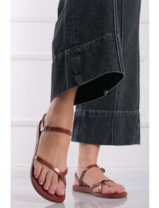Ipanema Hnědé gumové nízké sandály Fashion VIII
