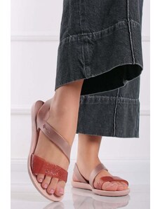 Ipanema Růžové gumené nízké sandály Vibe