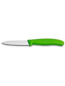 Victorinox Nůž kuchyňský zelený 8cm vlnka 6.7636.L114