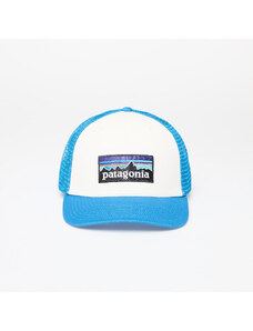 Kšiltovka Patagonia P-6 Logo Trucker Hat White/ Vessel Blue