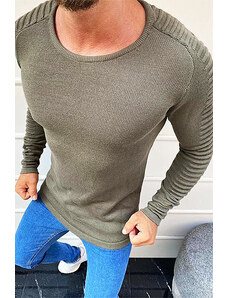 Dstreet Khaki pánský pulovrový svetr WX1606