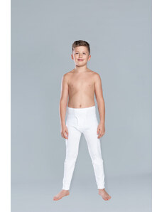 Italian Fashion Dlouhé chlapecké kalhoty Jaś - bílé