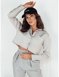 GIRSA dámská pruhovaná košile šedá Dstreet DY0402