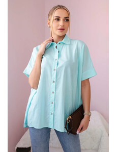 K-Fashion Bavlněná košile s krátkým rukávem mincovna