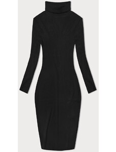 NEW COLLECTION Černé tužkové šaty s rolákem (MM98015)