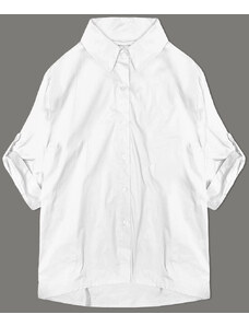 MADE IN ITALY Bílá košile s ozdobnou mašlí na zádech (24018)