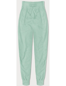 J.STYLE Tenké teplákové kalhoty v mátové barvě (CK03-61)