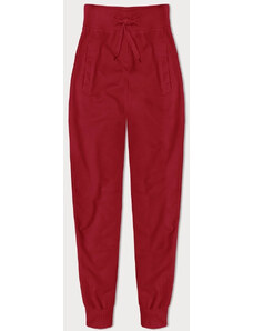 J.STYLE Tenké červené teplákové kalhoty (CK03-18)