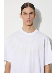 Bavlněné tričko Neil Barrett bílá barva, s potiskem, MY70167A-Y524-755N