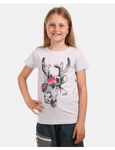 Dívčí bavlněné tričko Kilpi MALGA-JG bílá