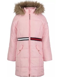 Tommy Hilfiger dětská, dívčí zimní bunda, kabát růžová 98