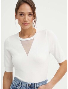 Tričko Dkny bílá barva, P2JSAXA5
