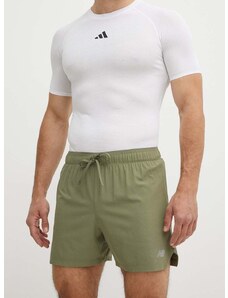 Běžecké šortky New Balance zelená barva, MS41286DEK
