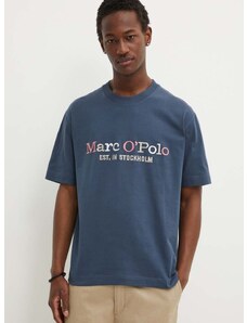 Bavlněné tričko Marc O'Polo béžová barva, s aplikací, 424208351304