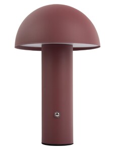 Time for home Červená kovová stolní LED lampa Fungus