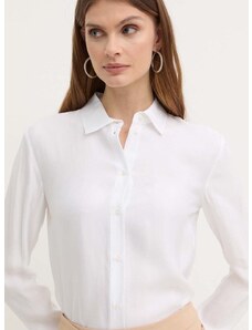 Košile Armani Exchange dámská, bílá barva, regular, s klasickým límcem