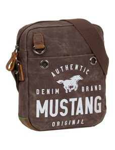 Sportovní taška přes rameno Mustang Houston hnědá