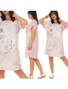 Fashionweek Dámské letní šaty s květinovým potiskem volného střihu ze bavlny MF666