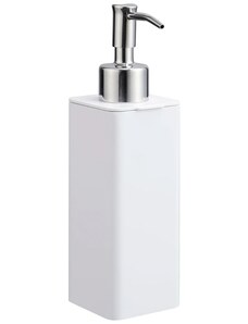 Bílý plastový dávkovač na mýdlo Yamazaki Slim