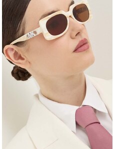 Sluneční brýle Michael Kors BORDEAUX dámské, béžová barva, 0MK2215