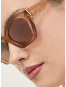 Sluneční brýle Michael Kors BEL AIR dámské, hnědá barva, 0MK2209U
