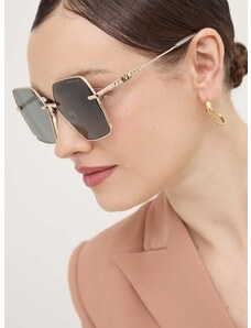 Sluneční brýle Michael Kors SANYA dámské, zlatá barva, 0MK1157D