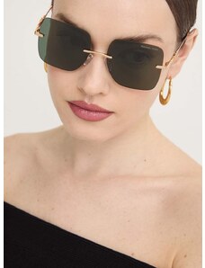 Sluneční brýle Michael Kors QUéBEC dámské, zlatá barva, 0MK1150