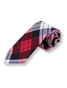 Soonrich Pánská bavlněná károvaná kravata