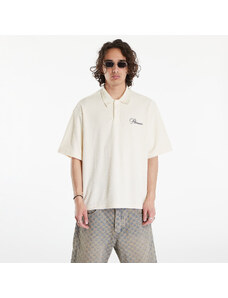 Pánské tričko PLEASURES Zen Terry Boxy Polo Off White
