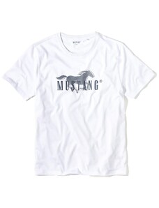 MUSTANG Bílé pánské tričko MERLIN