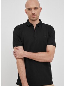 Polo tričko Polo Ralph Lauren pánský, černá barva, hladký